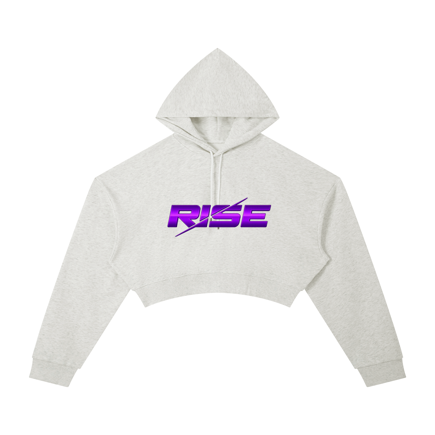 Rise Women's Cropped Hoodie - Purple