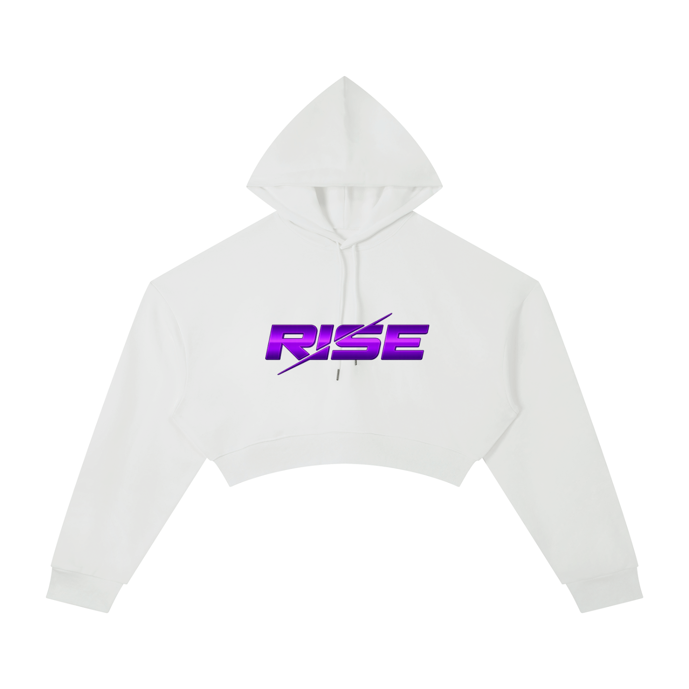 Rise Women's Cropped Hoodie - Purple