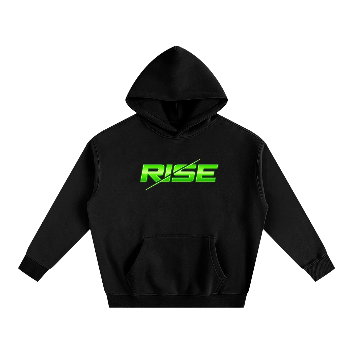 Oversize Fleeced Hoodie - Green