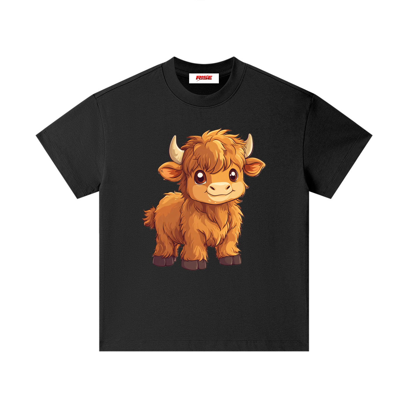 Kids Cotton Essential T-Shirt - Highland Cow