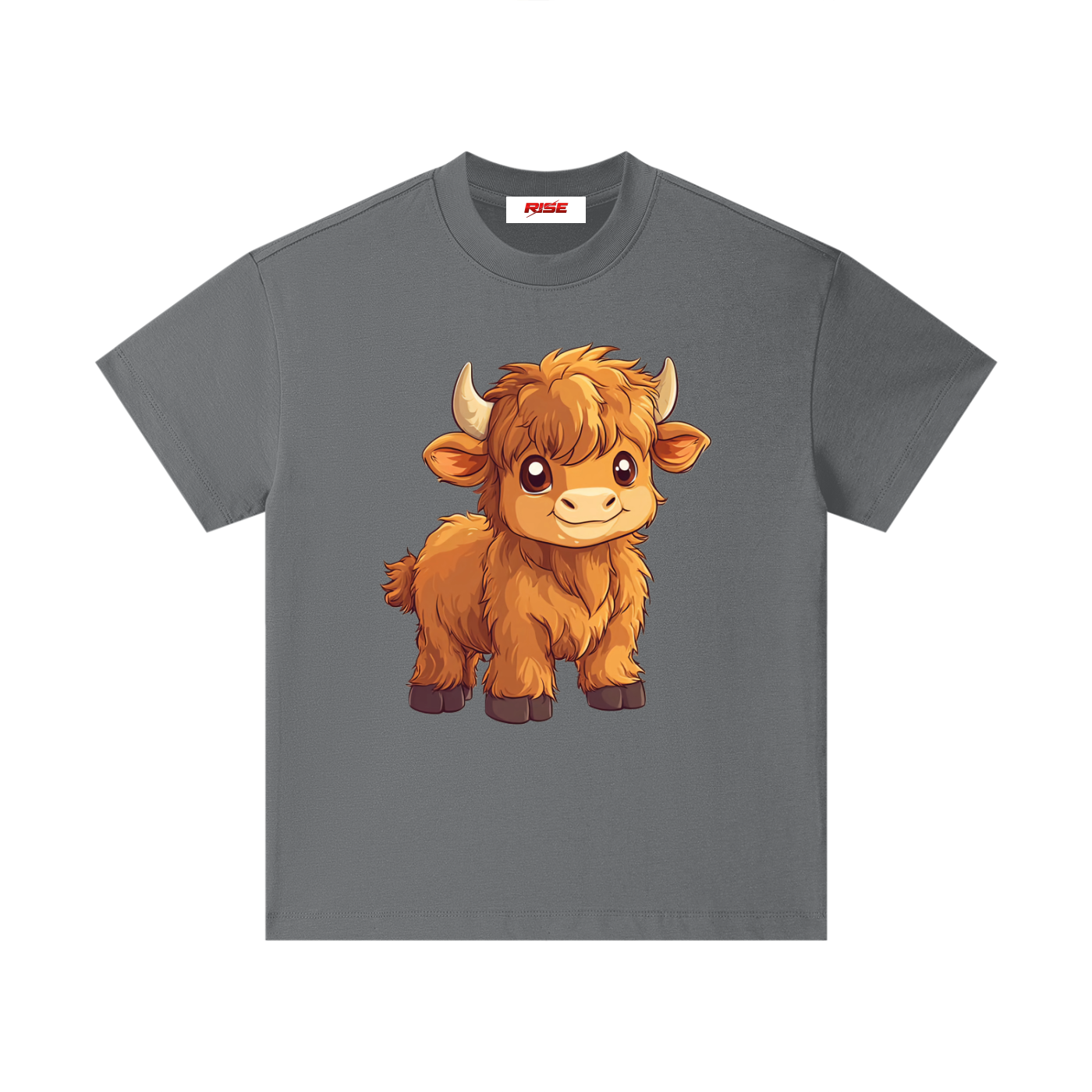Kids Cotton Essential T-Shirt - Highland Cow