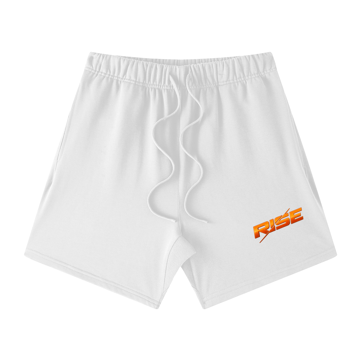 Men's Loose Fit Cotton Shorts - Orange