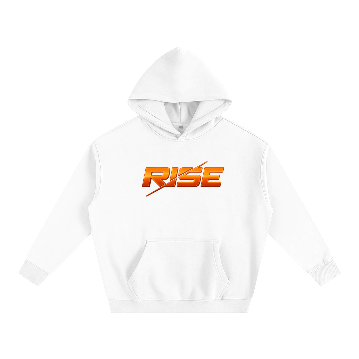 Oversize Fleeced Hoodie - Orange