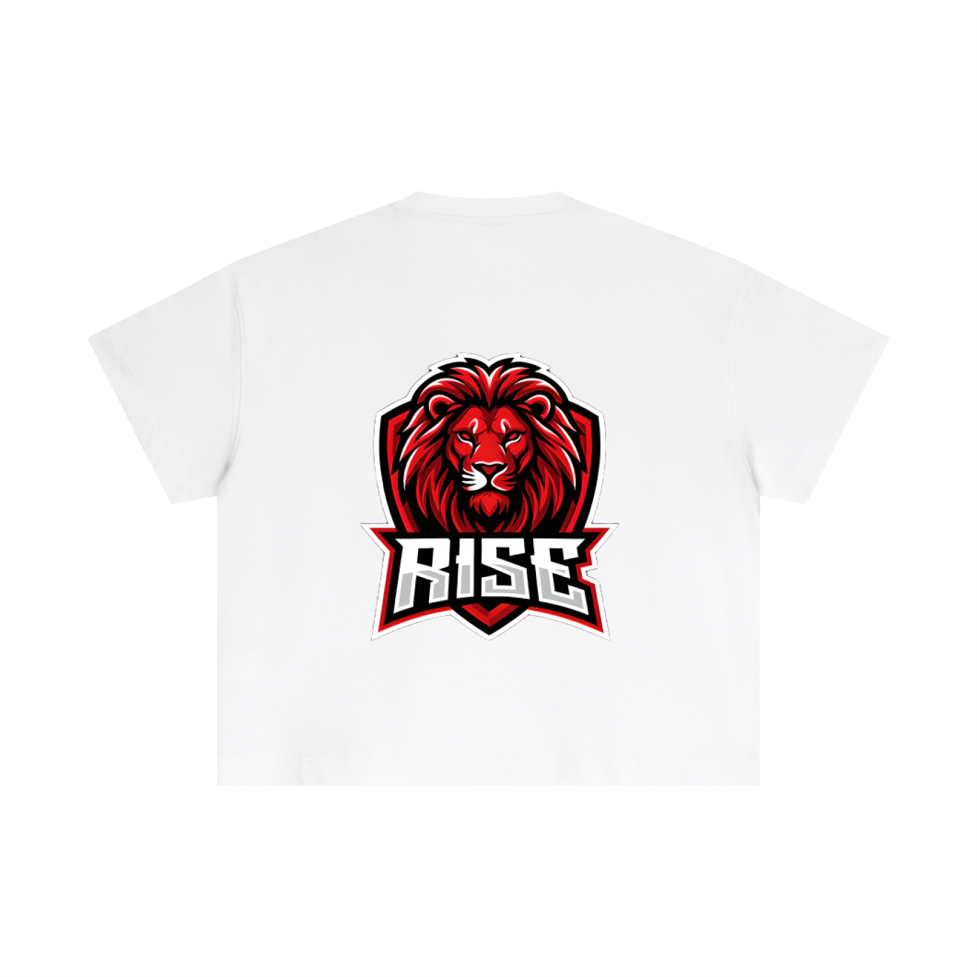 Essential Cotton Boxy T-Shirt - Lion Crest