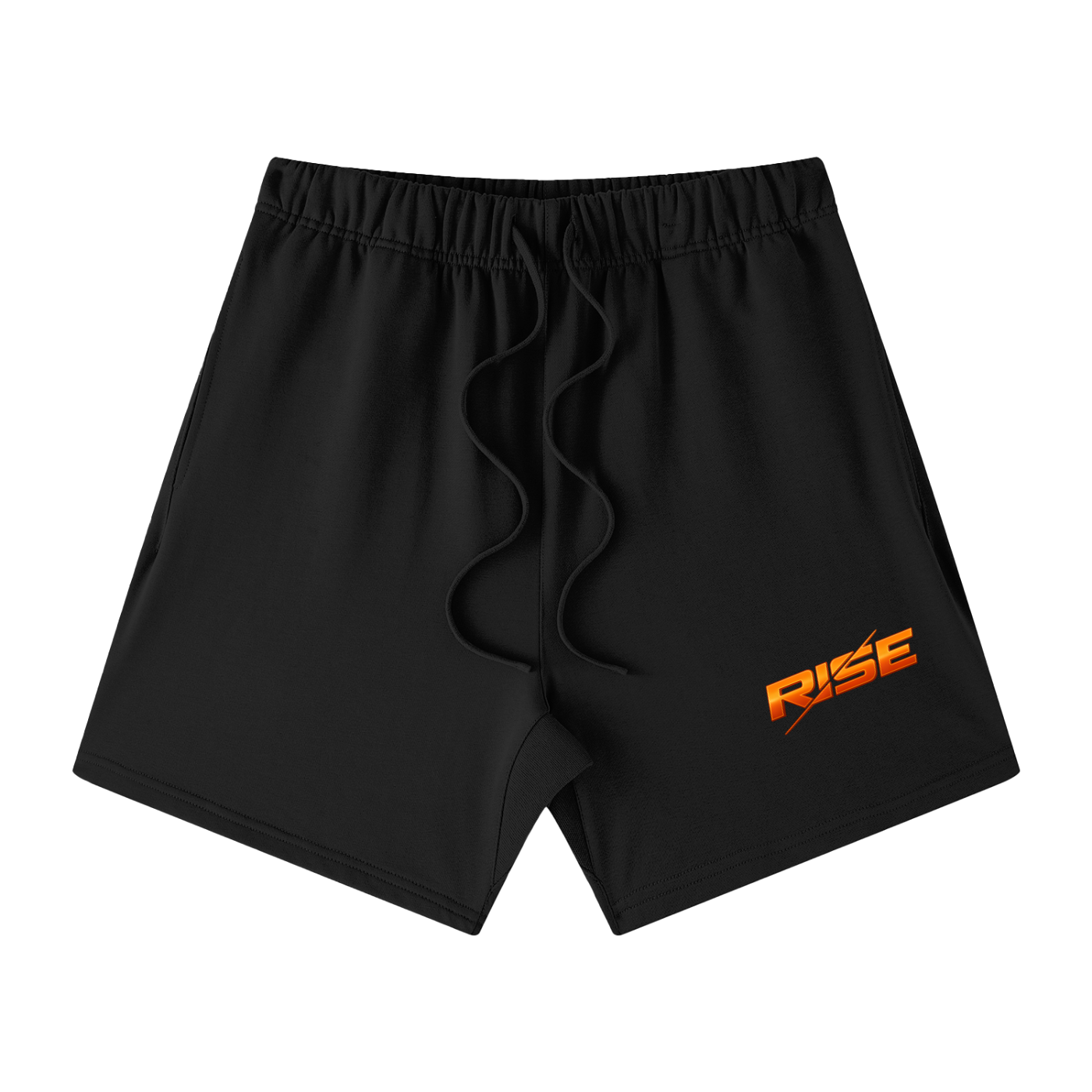 Men's Loose Fit Cotton Shorts - Orange
