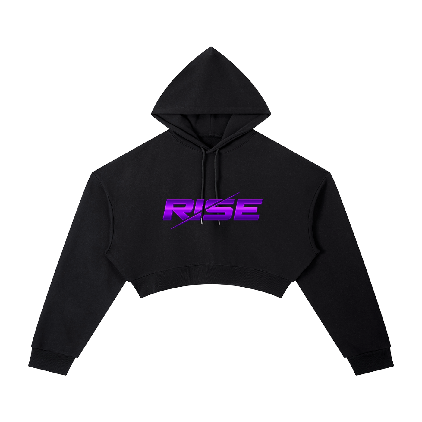 Rise Women's Cropped Hoodie - Purple