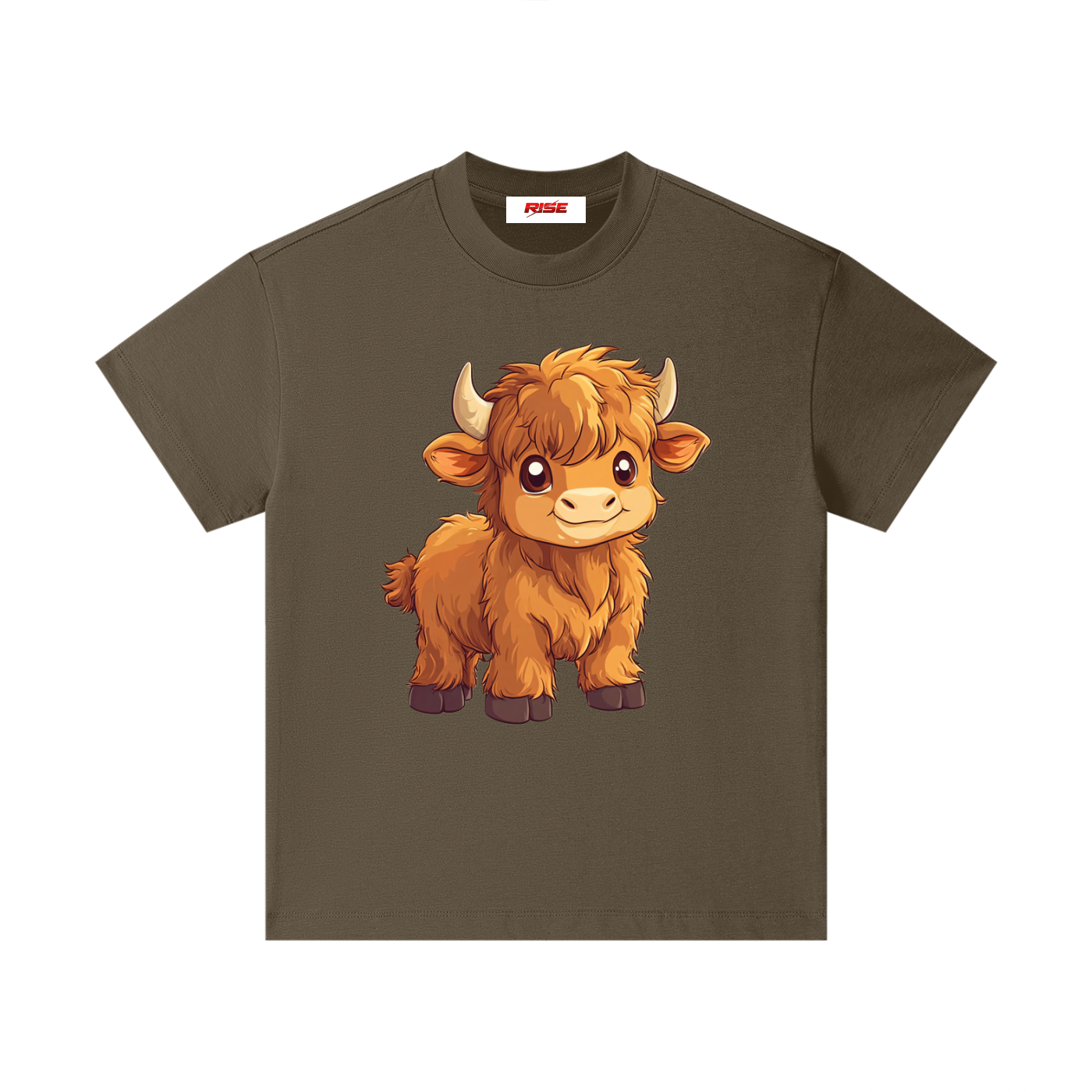 Kids Cotton Essential T-Shirt - Highland Cow