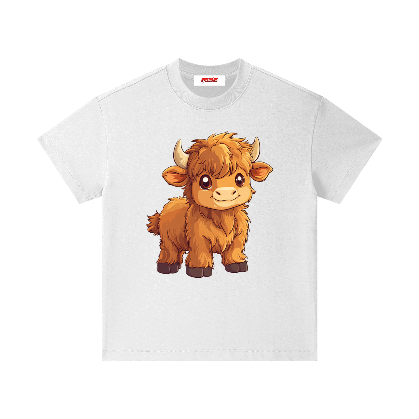 Kids Cotton Essential T-Shirt - Highland Cow