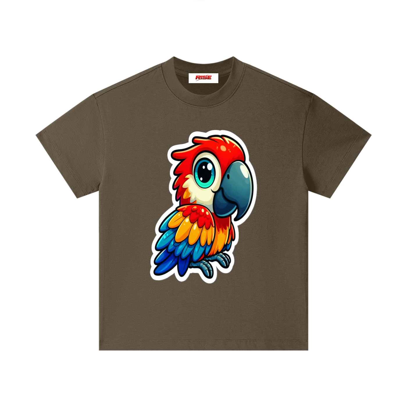 Kids Cotton Essential T-Shirt - Parrot