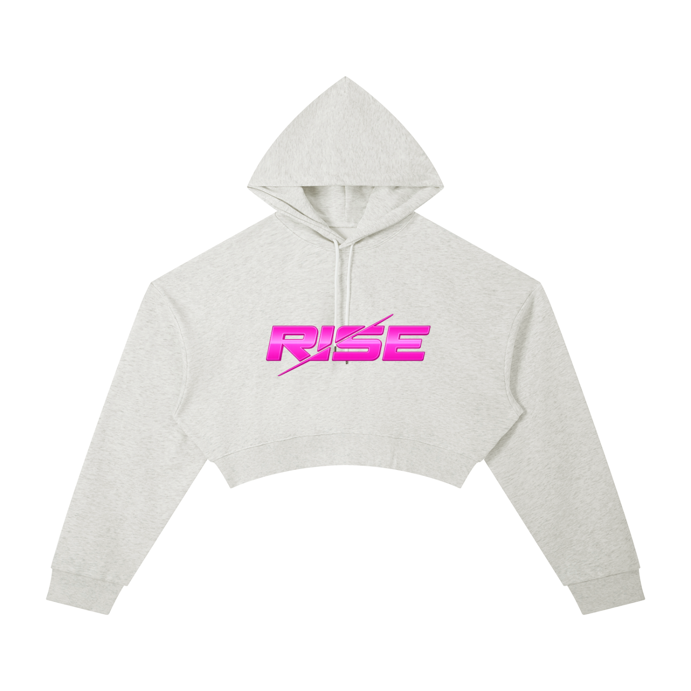 Rise Women's Cropped Hoodie - Pink