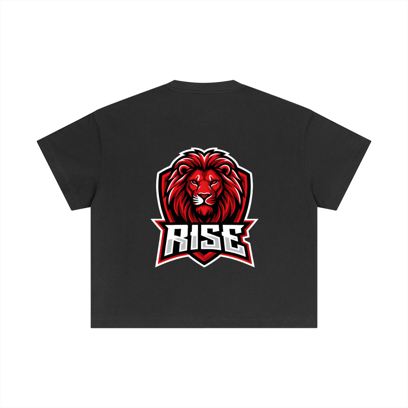 Essential Cotton Boxy T-Shirt - Lion Crest