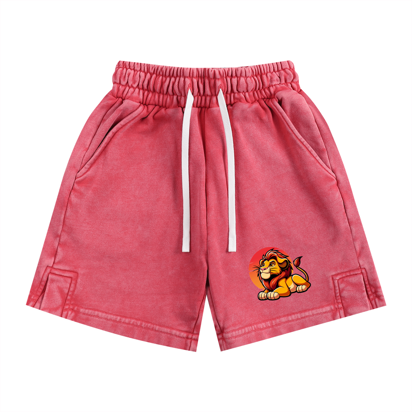 Kids Snow Washed Shorts - Lion